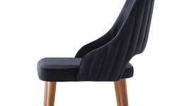 Set van 4 eetkamerstoelen Açelya velvet