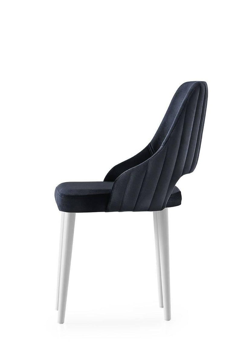 Set van 4 eetkamerstoelen Açelya velvet