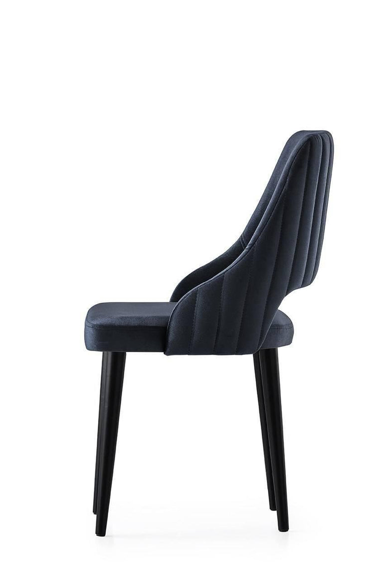 Set van 4 eetkamerstoelen Açelya velvet