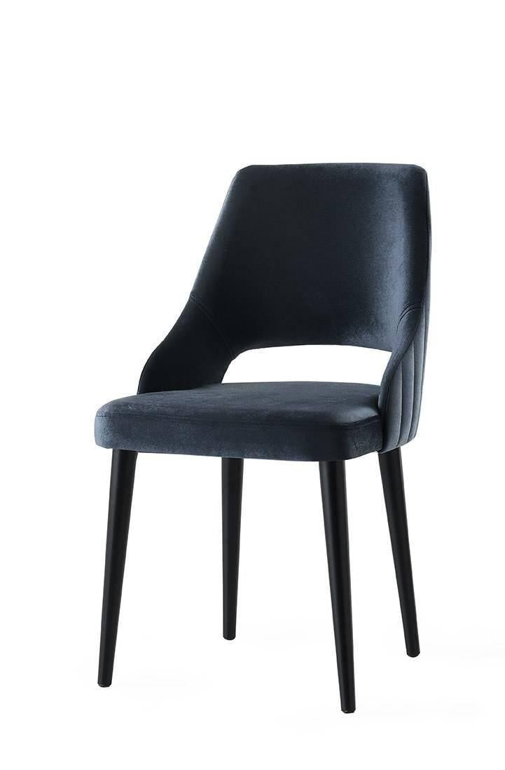 Set van 4 eetkamerstoelen Açelya velvet