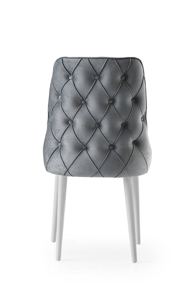 Set van 4 eetkamerstoelen Seyhan velvet