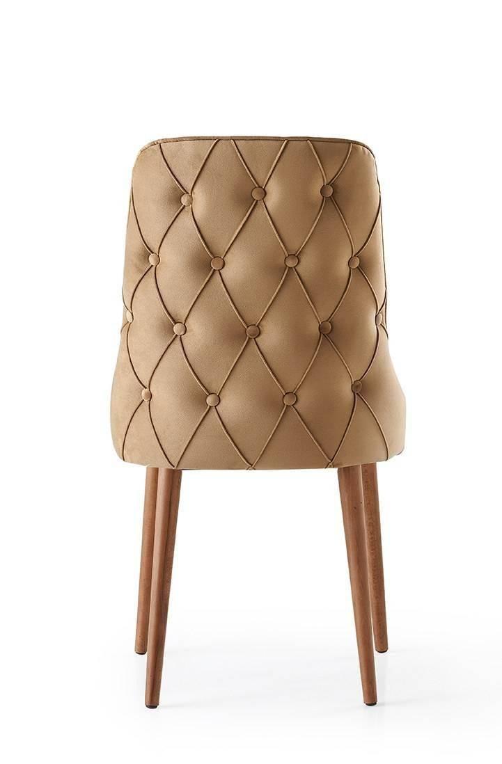 Set van 4 eetkamerstoelen Seyhan velvet