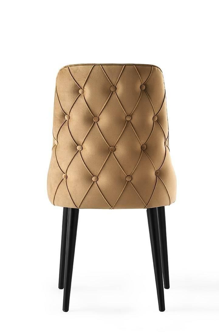 Set van 4 eetkamerstoelen Seyhan velvet