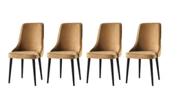 Set van 4 eetkamerstoelen Seyhan velvet