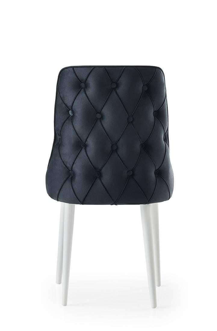 Set van 4 eetkamerstoelen Seyhan velvet