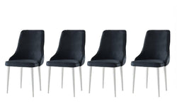 Set van 4 eetkamerstoelen Seyhan velvet