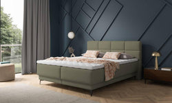 Boxspring Reyuno velvet met opbergruimte 140 x 200 cm