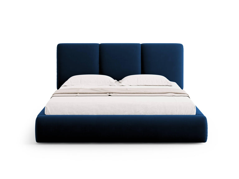 Bedframe Nicolas velvet met opbergruimte en hoofdbord 140 x 200 cm