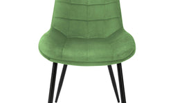 Set van 2 eetkamerstoelen Bea velvet