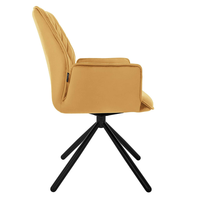 Set van 2 eetkamerstoelen Hale velvet