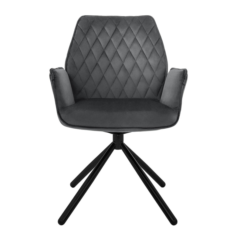 Set van 2 eetkamerstoelen Hale velvet