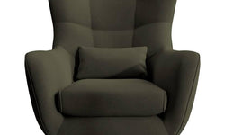 Fauteuil met hocker Verdiro velvet