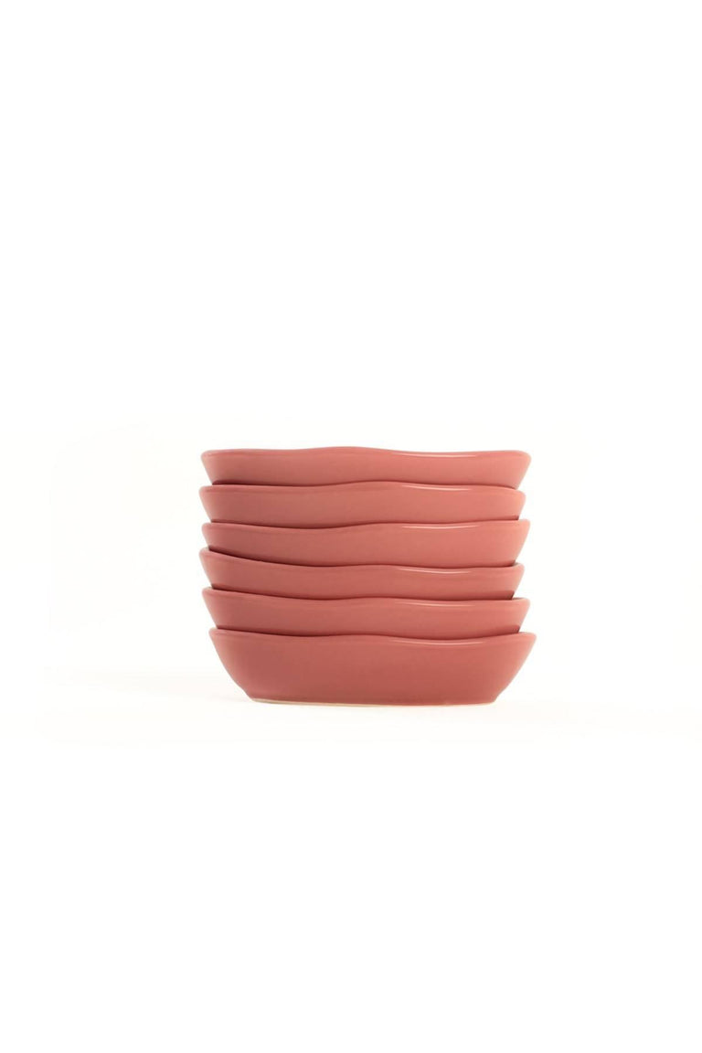 hermia-set van 6 sausbakjes winston keramiek-roze--keramiek-servies-koken & tafelen3