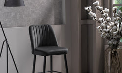 kalune design-set van 2 barstoelen katie-donkergrijs--polyester-stoelen & fauteuils-meubels2