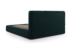 Bedframe Nicolas chenille met opbergruimte en hoofdbord 180 x 200 cm