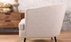 Fauteuil Norah bouclé