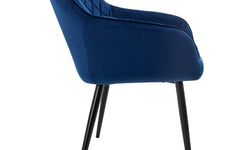 Set van 8 eetkamerstoelen Amino velvet