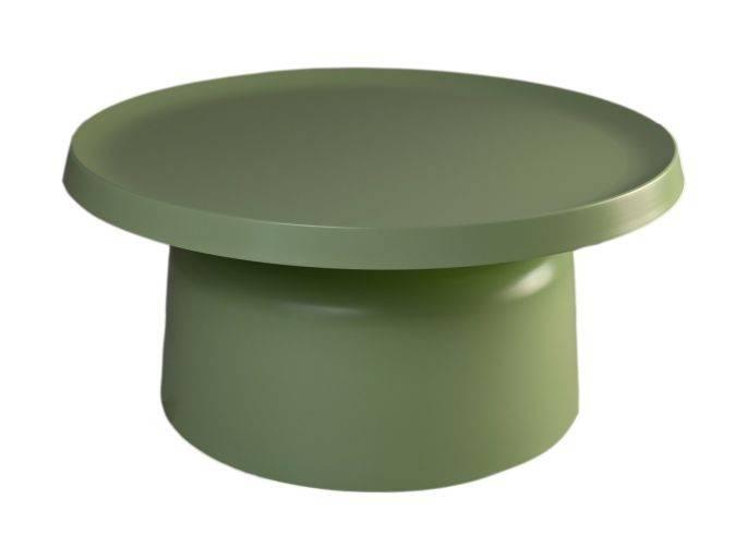 Ronde Salontafel Mara-75x75x35-Licht Groen-Metaal