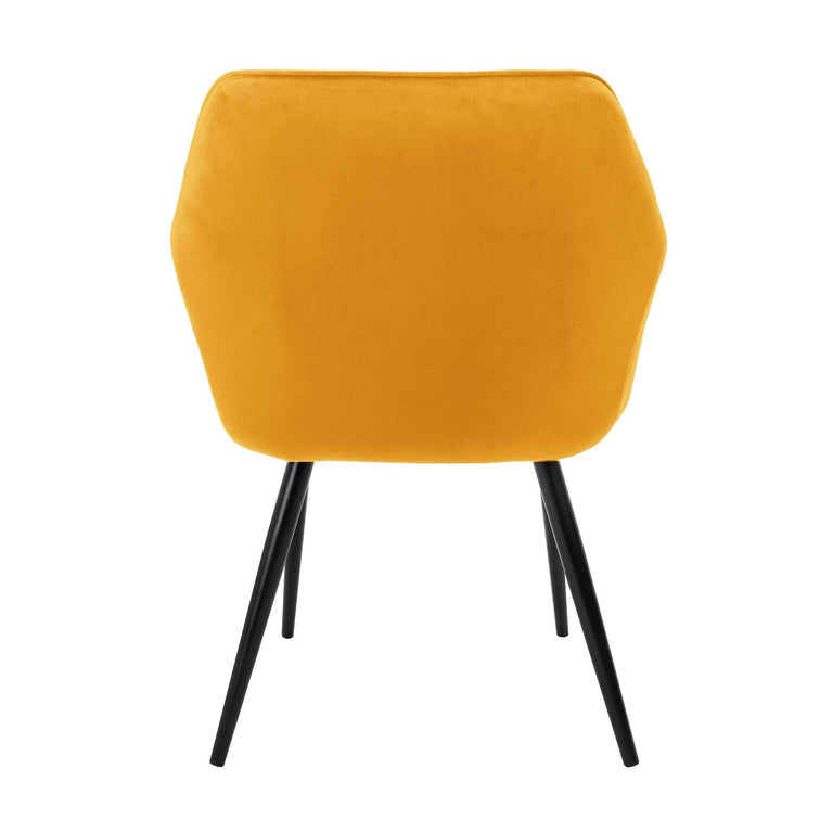 Set van 6 eetkamerstoelen Amino velvet