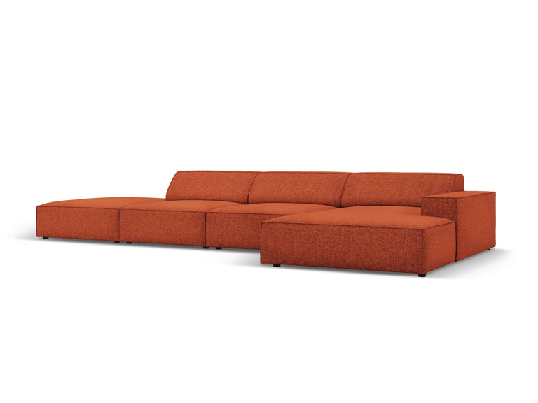 micadoni home-5-zitshoekbank jodie rechts chenille-terracotta--chenille-banken-meubels2