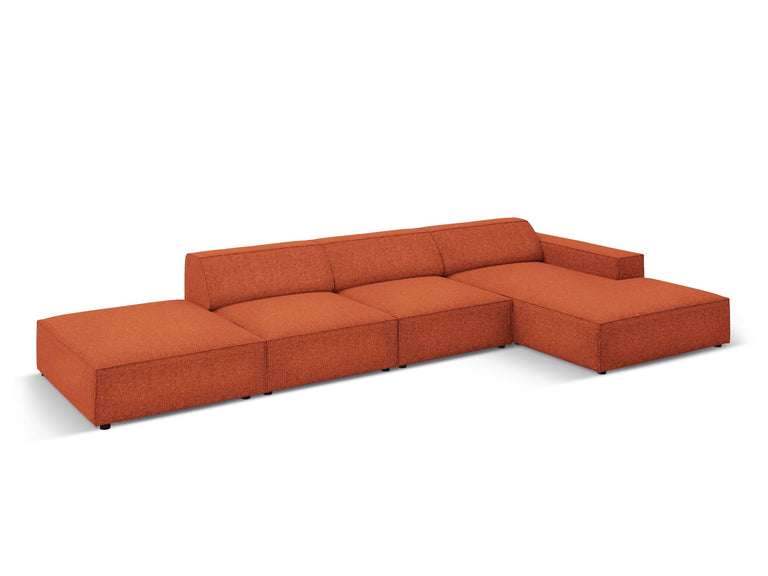 micadoni home-5-zitshoekbank jodie rechts chenille-terracotta--chenille-banken-meubels3