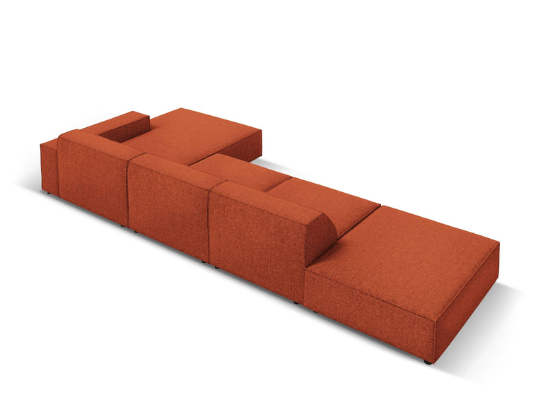 micadoni home-5-zitshoekbank jodie rechts chenille-terracotta--chenille-banken-meubels4