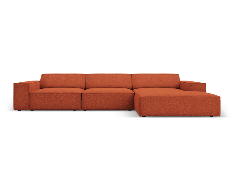 micadoni home-4-zitshoekbank jodie rechts chenille-terracotta--chenille-banken-meubels1