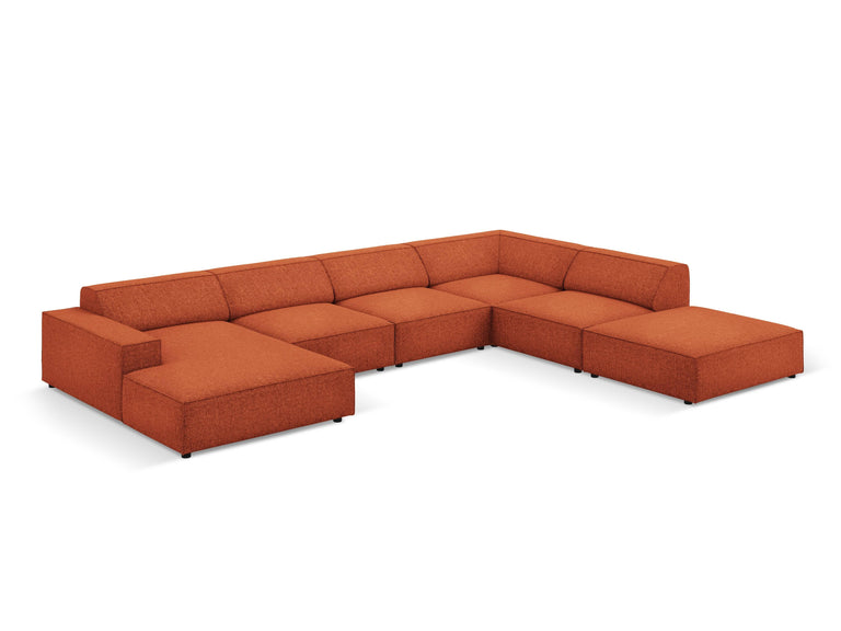 micadoni home-7-zitshoekbank jodie rechts chenille-terracotta--chenille-banken-meubels2