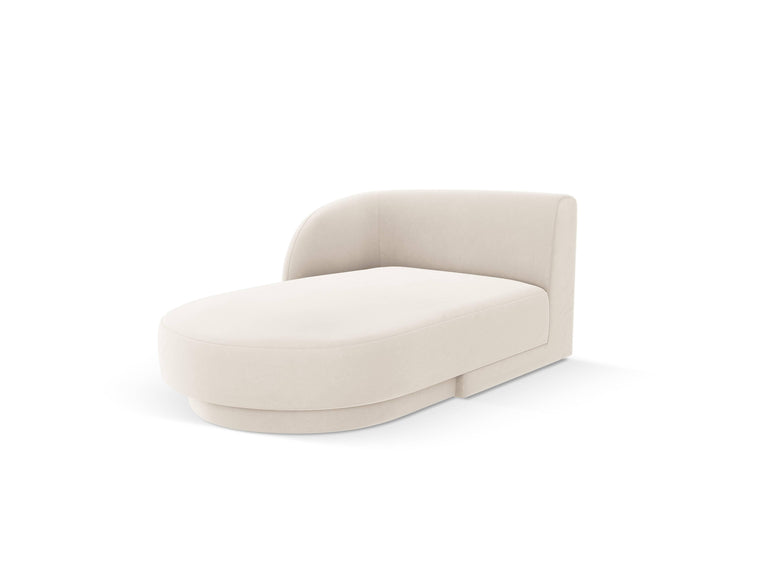 Chaise longue Miley links velvet