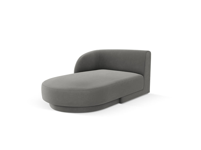 Chaise longue Miley links velvet