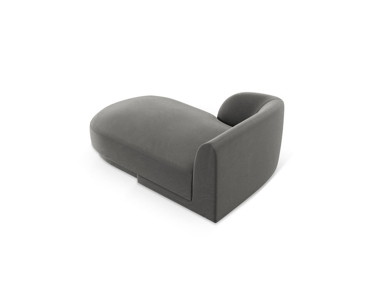 Chaise longue Miley links velvet