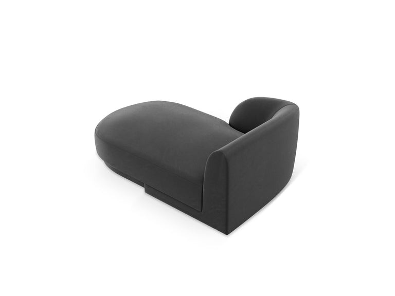 Chaise longue Miley links velvet