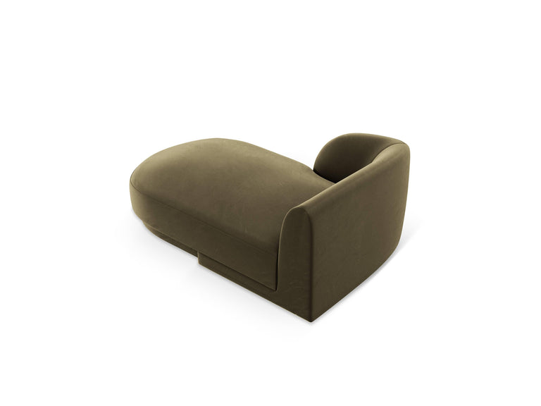 Chaise longue Miley links velvet