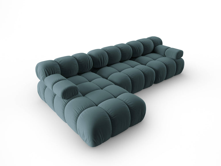 Modulaire-4-zitshoekbank Tropea links velvet