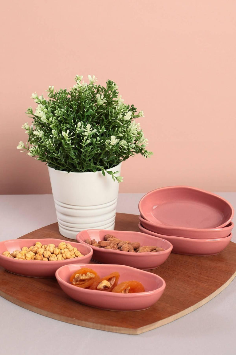 hermia-set van 6 sausbakjes winston keramiek-roze--keramiek-servies-koken & tafelen5