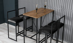 kalune design-set van 4 barstoelen met bartafel cassy-zwart--spaanplaat-tafels-meubels4