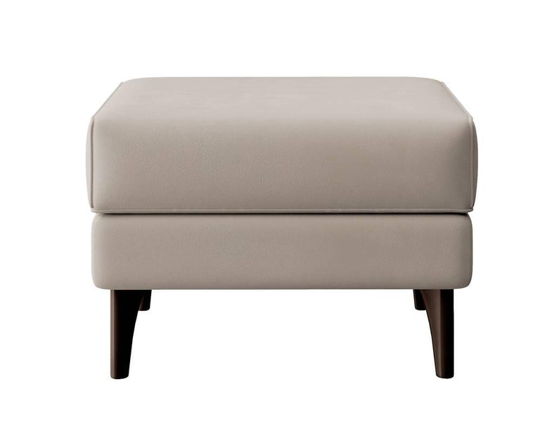 Fauteuil met hocker Casara velvet