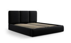 Bedframe Nicolas velvet met opbergruimte en hoofdbord 140 x 200 cm