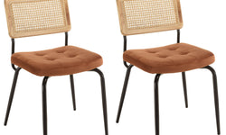 Set van 2 eetkamerstoelen Agathe