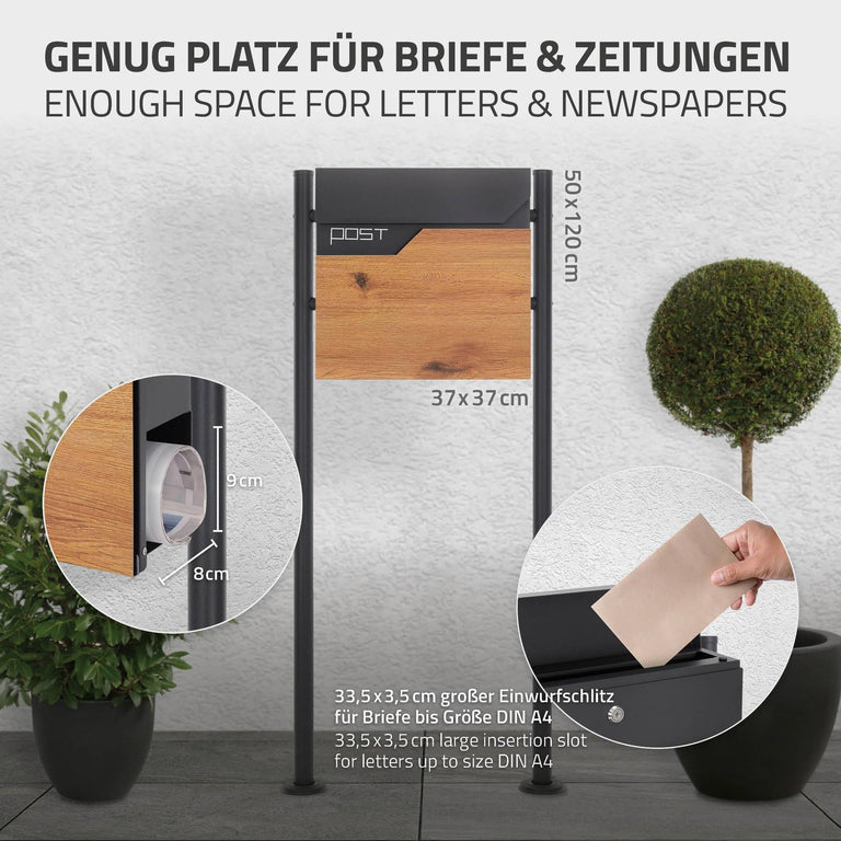 ml-design-staande-brievenbuspost-zwart-roestvrij-staal-tuinaccessoires-tuin-balkon4