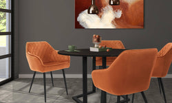 Set van 2 eetkamerstoelen Garth velvet