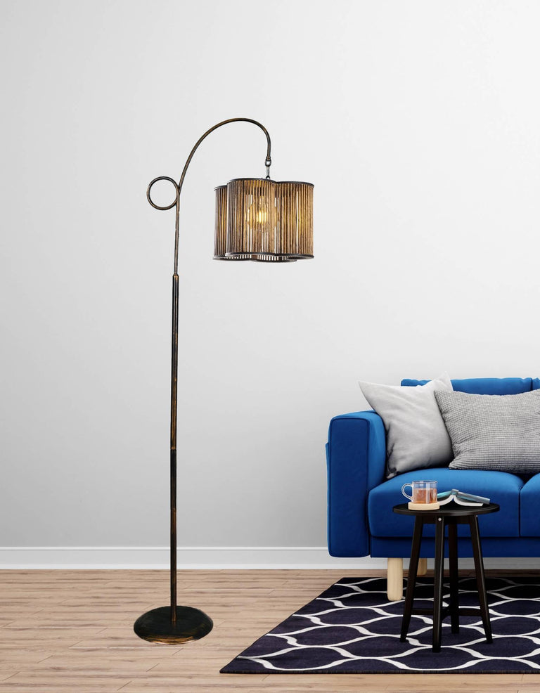 Vloerlamp Wooden Cage