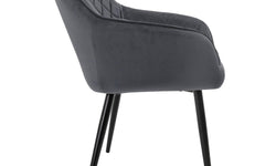 Set van 8 eetkamerstoelen Amino velvet