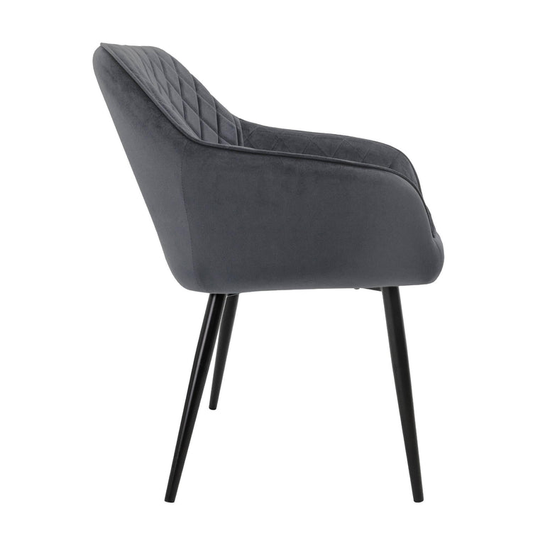 Set van 8 eetkamerstoelen Amino velvet