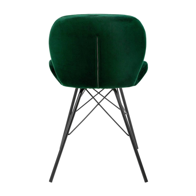 Set van 8 eetkamerstoelen Dane velvet