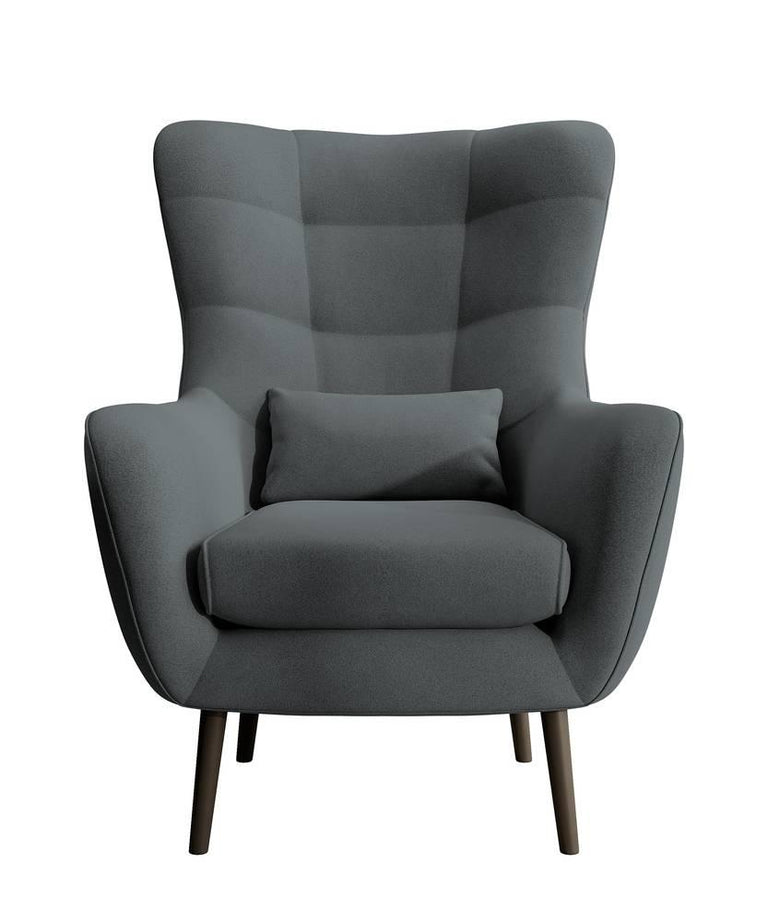 Fauteuil met hocker Verdiro velvet