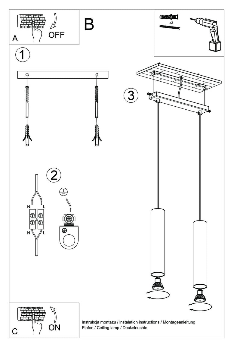 Hanglamp Flash 2-lichts