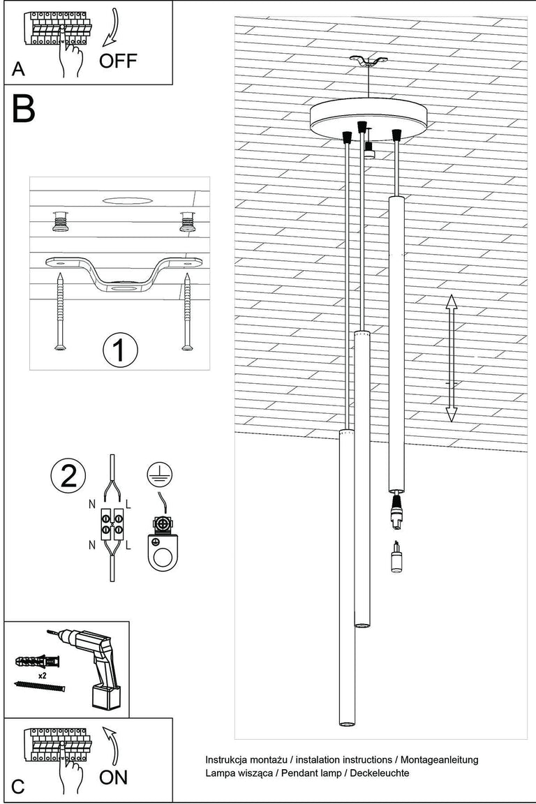 Hanglamp Julie 3-lichts