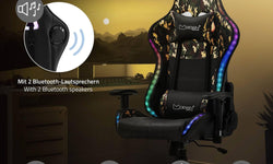 Gamestoel Xana met RGB-verlichting en Bluetooth speakers