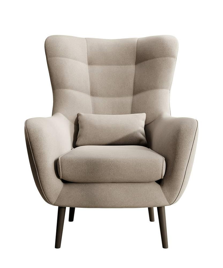 Fauteuil met hocker Verdiro velvet